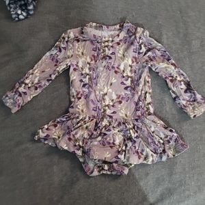 Posh peanut purple long sleeve twirl trinity print